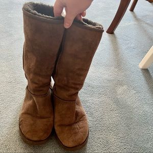Used Women’ Chocolate Brown Tall UGG Boots, Size 8